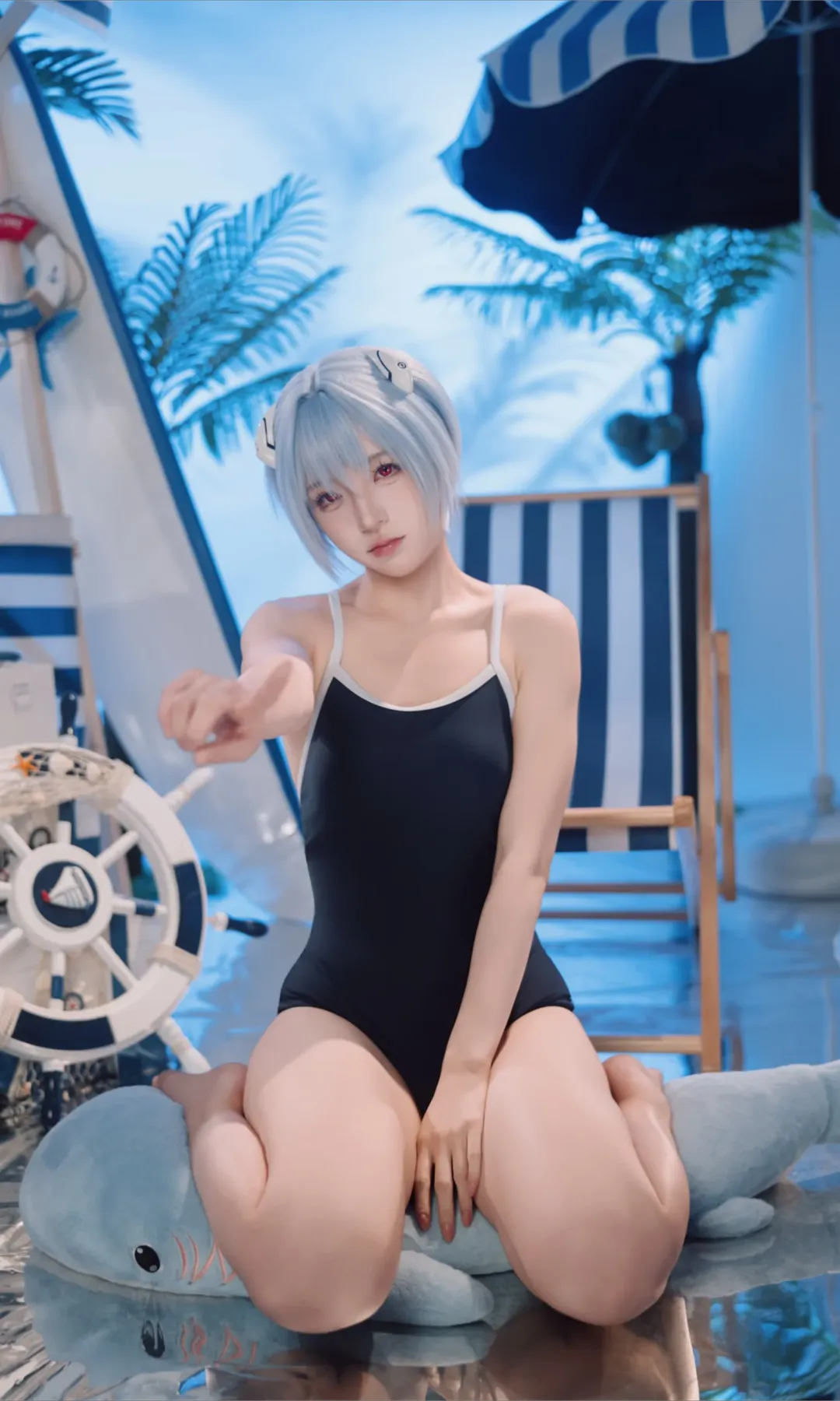 【绫波丽cos】新世纪福音战士的夏日清凉海滩 - 第 6 张