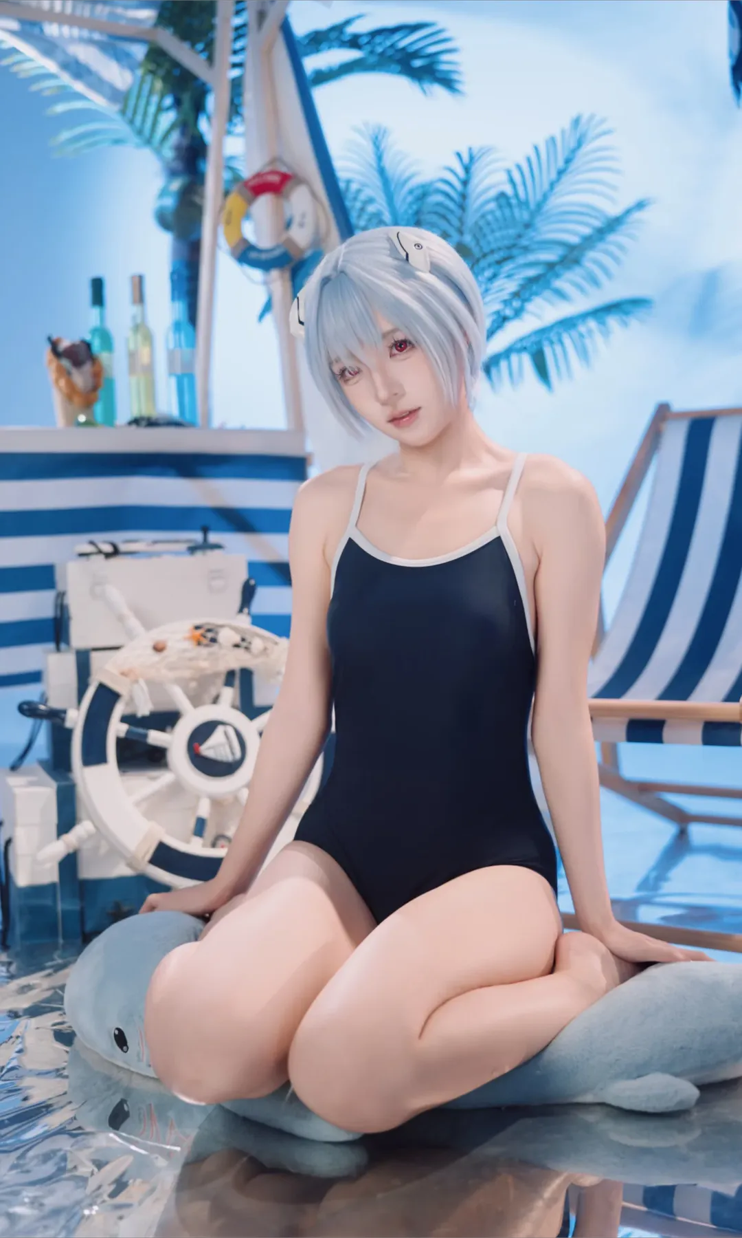 【绫波丽cos】新世纪福音战士的夏日清凉海滩 - 第 7 张