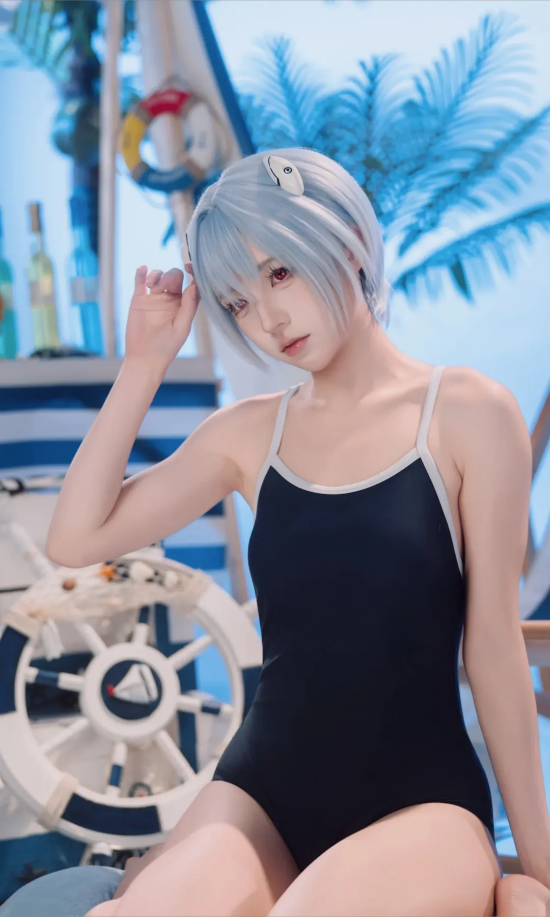 【绫波丽cos】新世纪福音战士的夏日清凉海滩 - 第 8 张