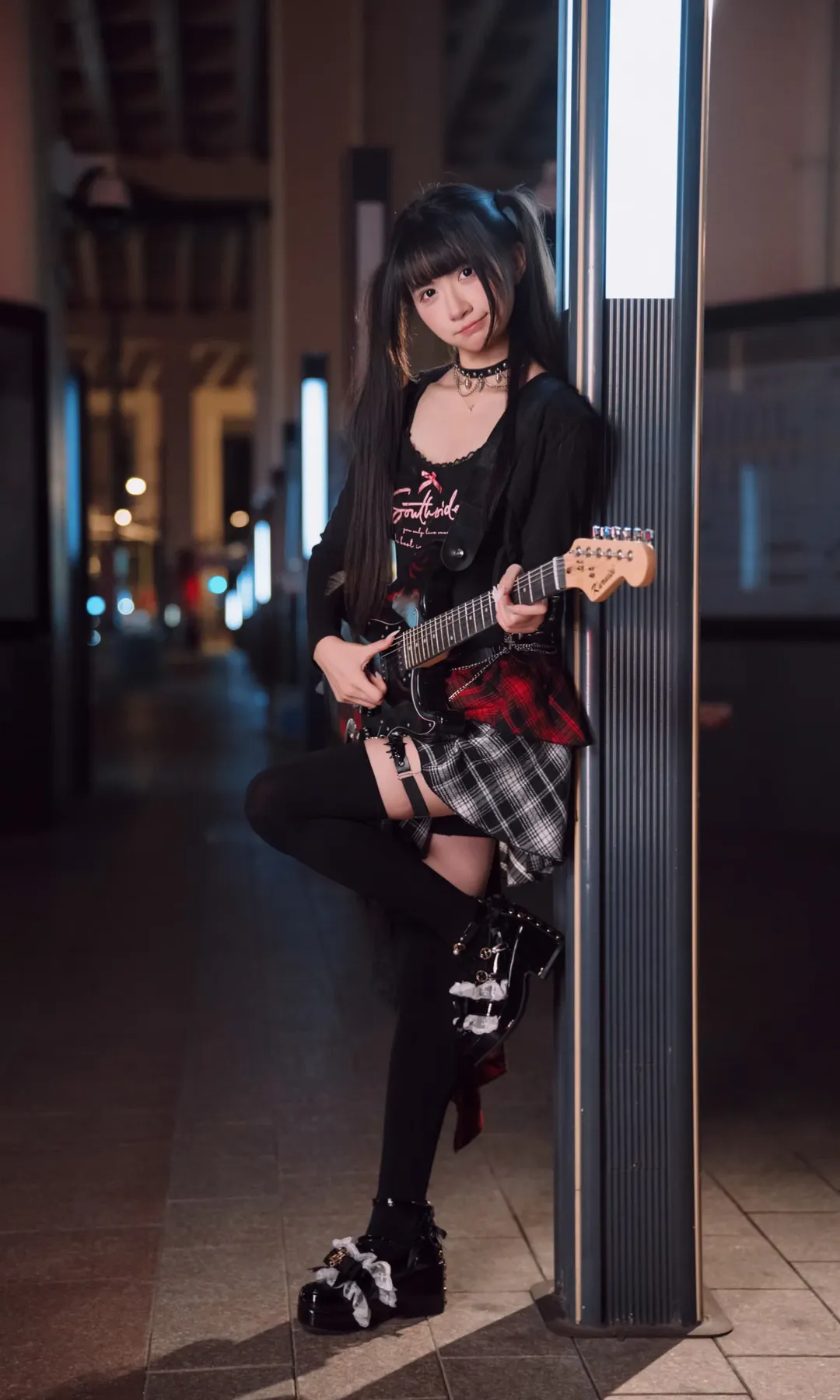 【V cos】夜之城的朋克摇滚少女，赛博朋克2077街拍 - 第 5 张