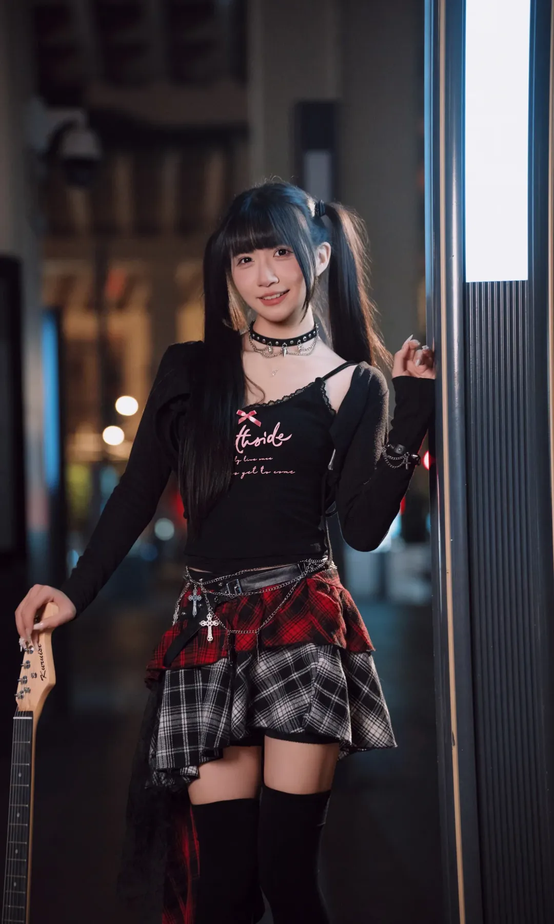 【V cos】夜之城的朋克摇滚少女，赛博朋克2077街拍 - 第 7 张