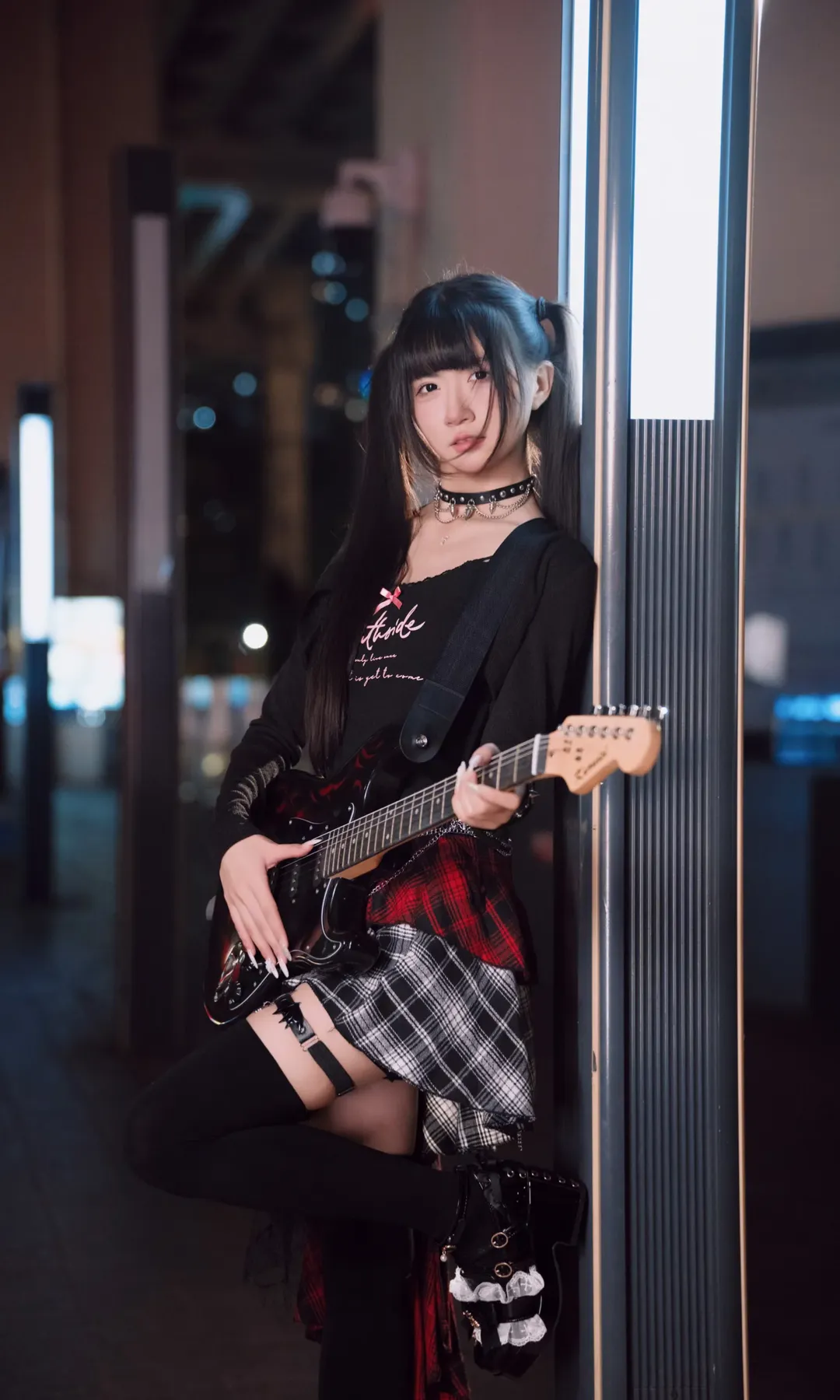 【V cos】夜之城的朋克摇滚少女，赛博朋克2077街拍 - 第 8 张