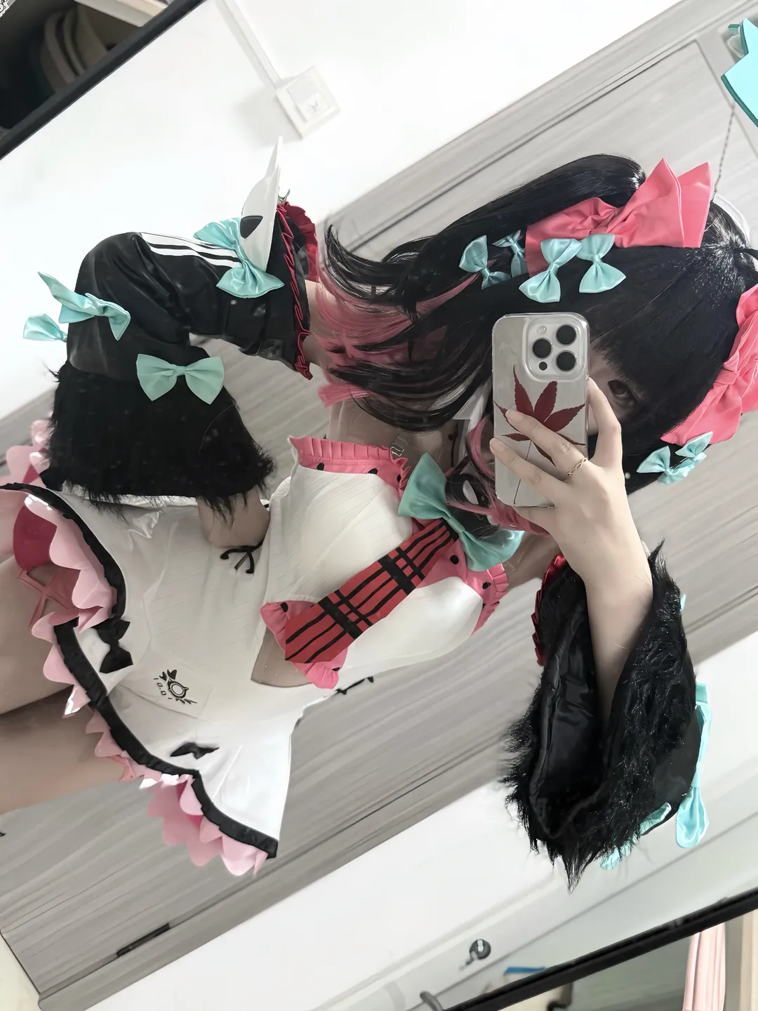 【南宫羽cos】绝区零妄想天使队长，这套黑粉配色的片子分享 - 第 3 张