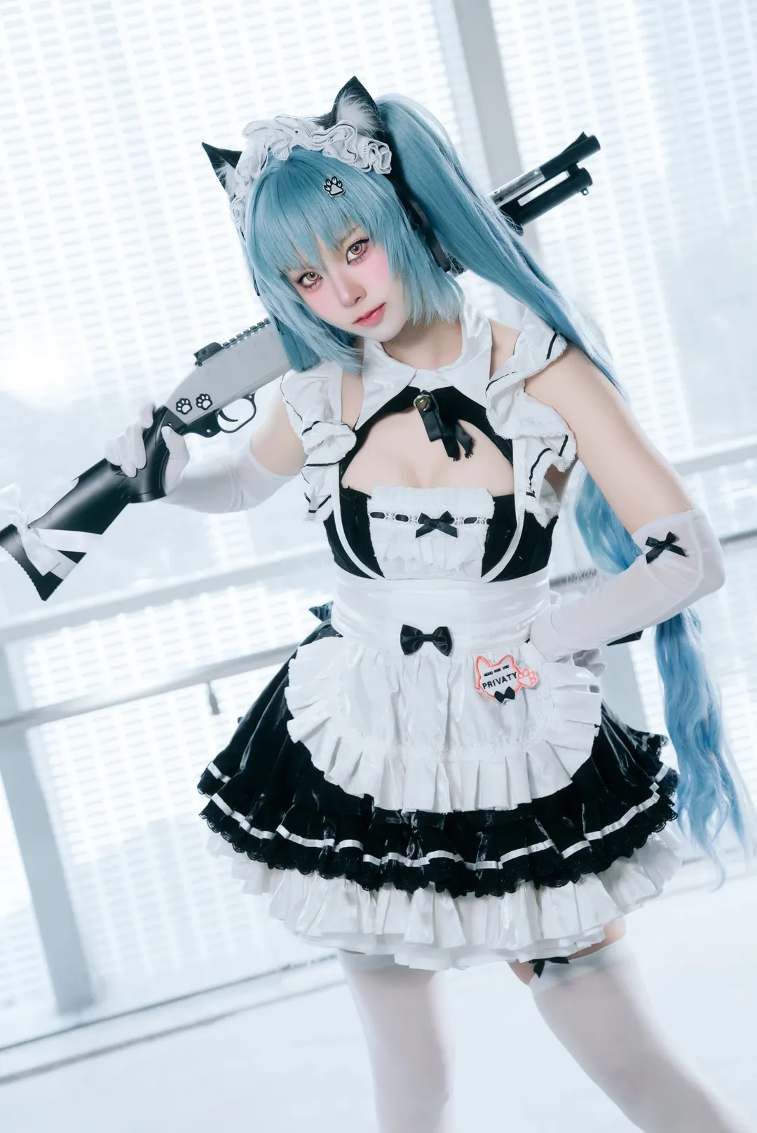 [Privaty cosplay] Goddess of Victory: NIKKE Firefly Anime Convention Maid outfit cosplay cat girl styling - Image 1