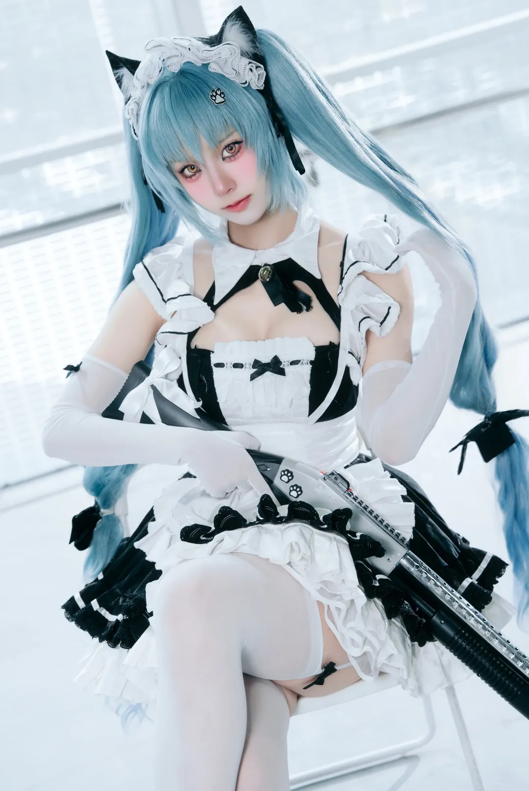 [Privaty cosplay] Goddess of Victory: NIKKE Firefly Anime Convention Maid outfit cosplay cat girl styling - Image 2