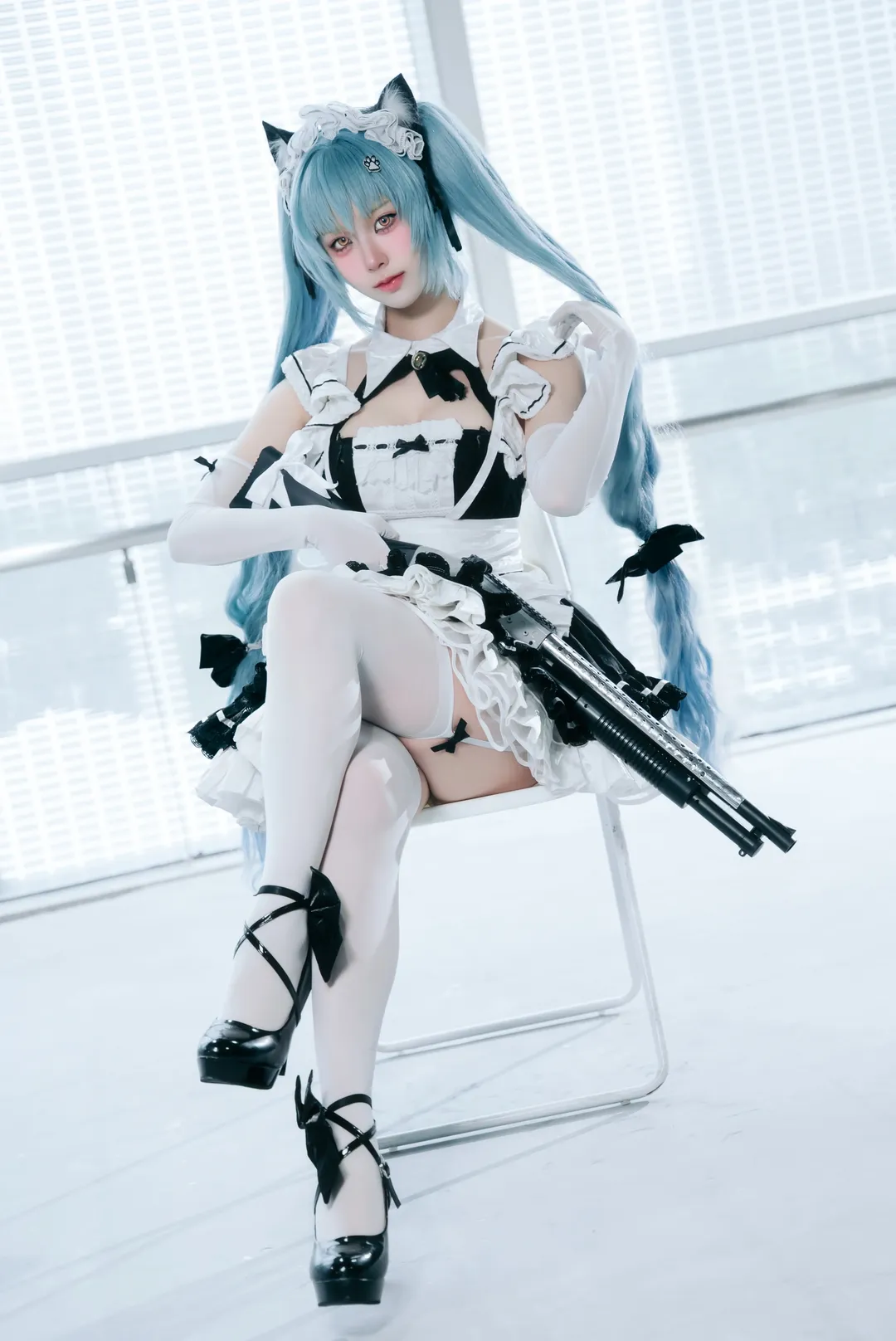 【普丽瓦蒂cos】nikke胜利女神萤火虫漫展女仆猫娘造型