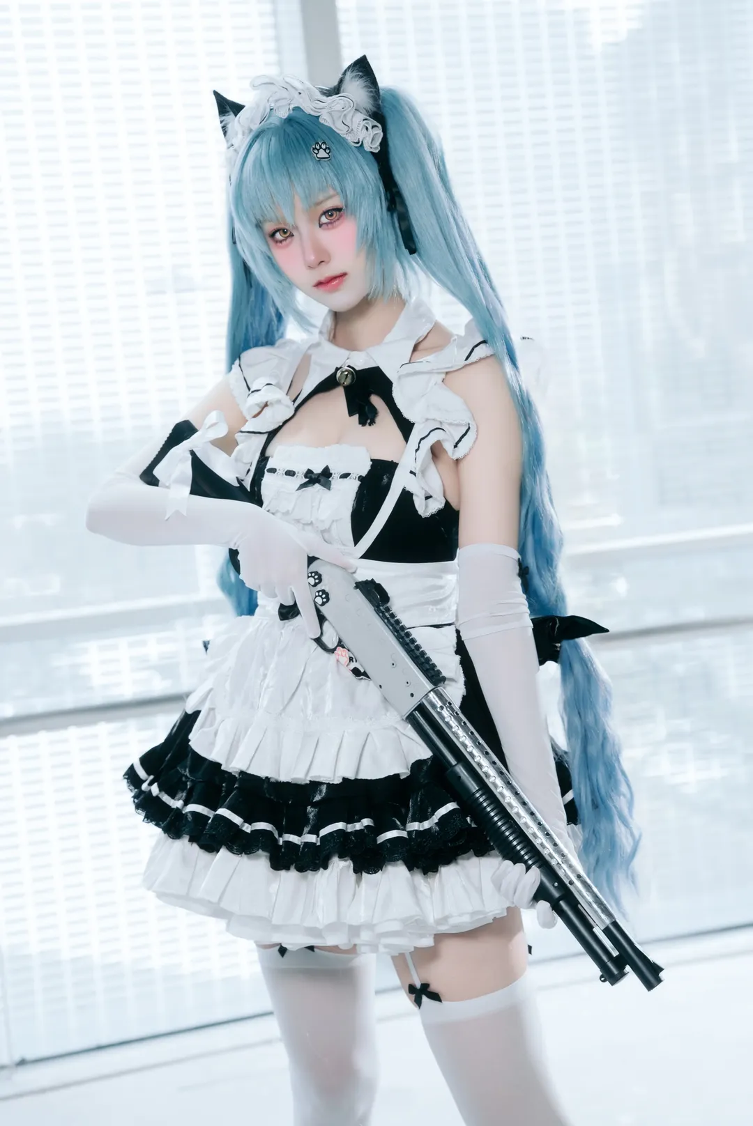 [Privaty cosplay] Goddess of Victory: NIKKE Firefly Anime Convention Maid outfit cosplay cat girl styling - Image 4