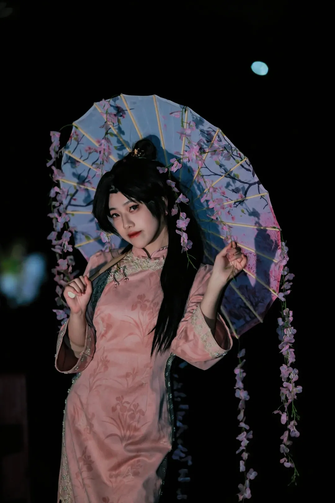 【贤者cos】无畏契约樱花旗袍夜拍记录 - 第 11 张