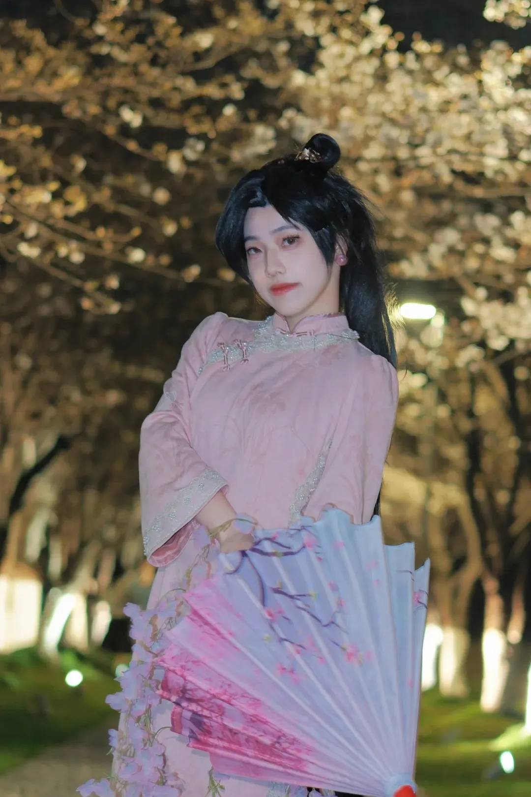 【贤者cos】无畏契约樱花旗袍夜拍记录 - 第 12 张