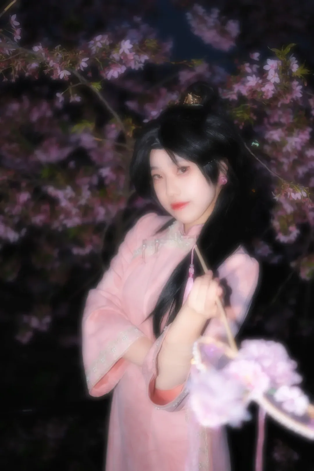 【贤者cos】无畏契约樱花旗袍夜拍记录 - 第 2 张