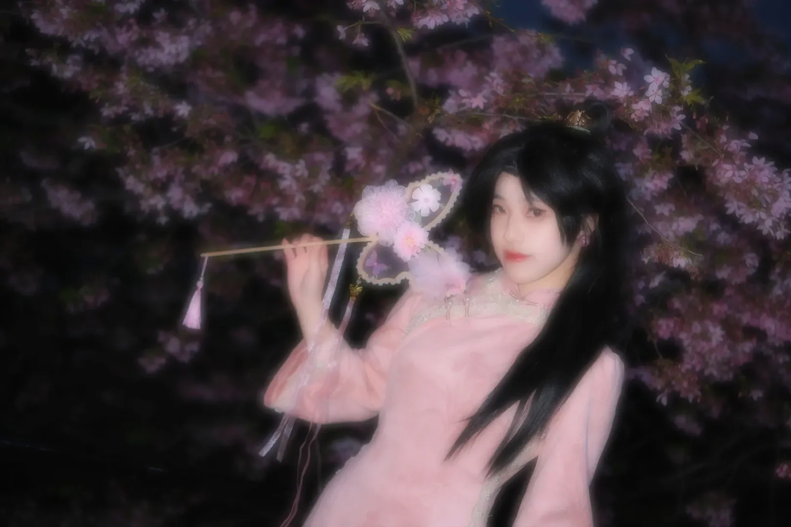 【贤者cos】无畏契约樱花旗袍夜拍记录 - 第 3 张