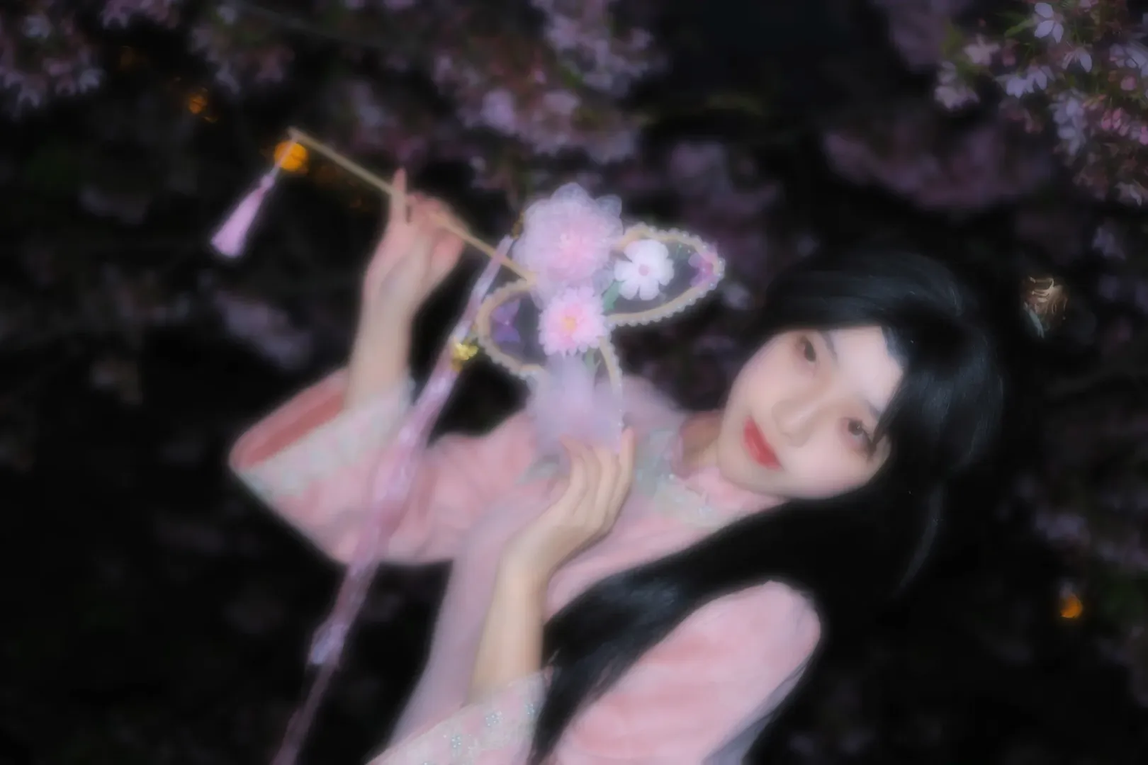 【贤者cos】无畏契约樱花旗袍夜拍记录 - 第 9 张