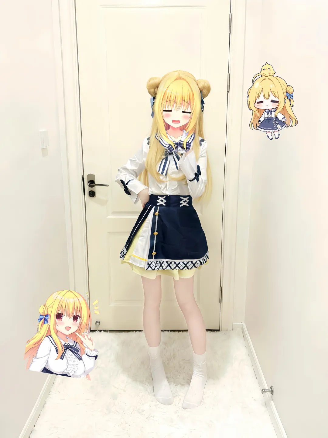【和泉妃爱cos】常轨脱离creative试衣记录，水手服的甜美日常 - 第 1 张