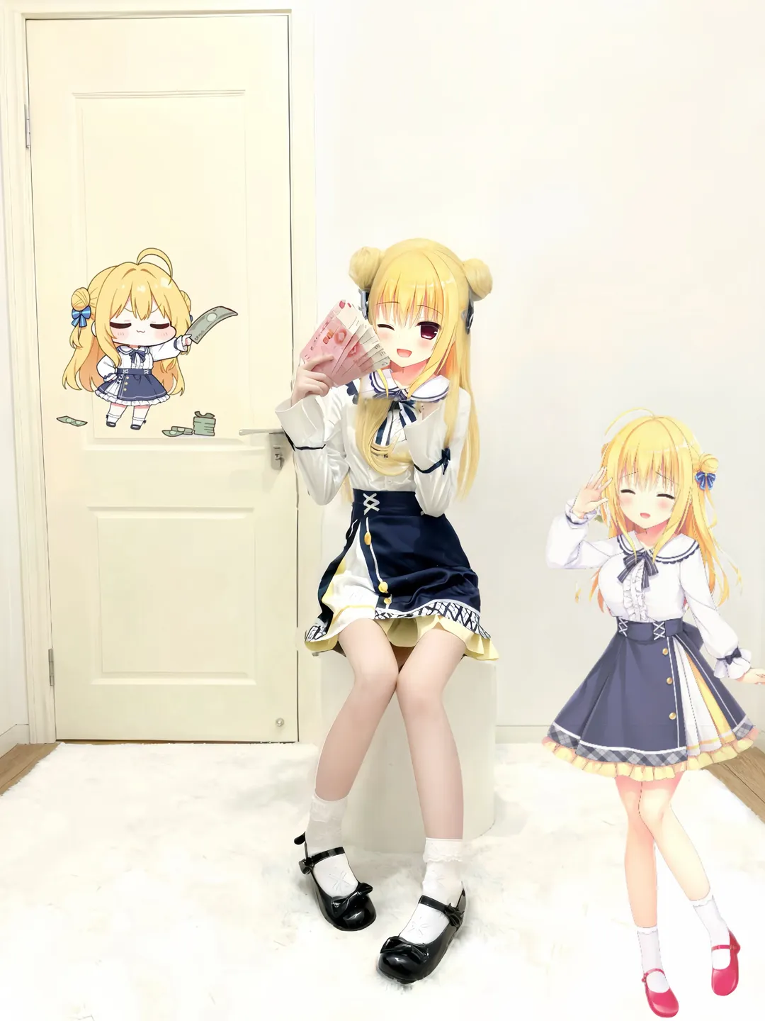 【和泉妃爱cos】常轨脱离creative试衣记录，水手服的甜美日常 - 第 2 张