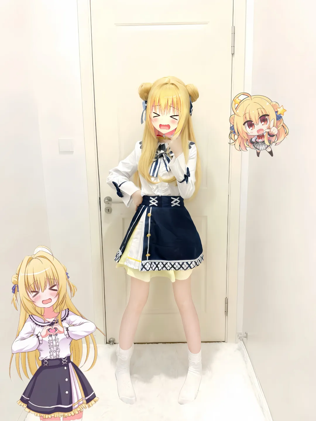 【和泉妃爱cos】常轨脱离creative试衣记录，水手服的甜美日常 - 第 3 张