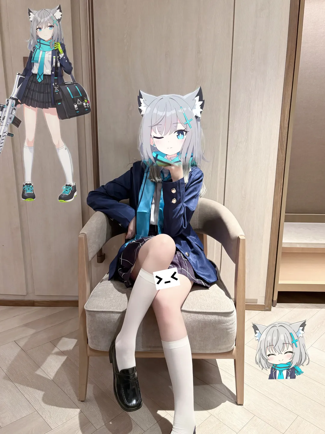 【砂狼白子cos】碧蓝档案的白子大王登场 - 第 1 张