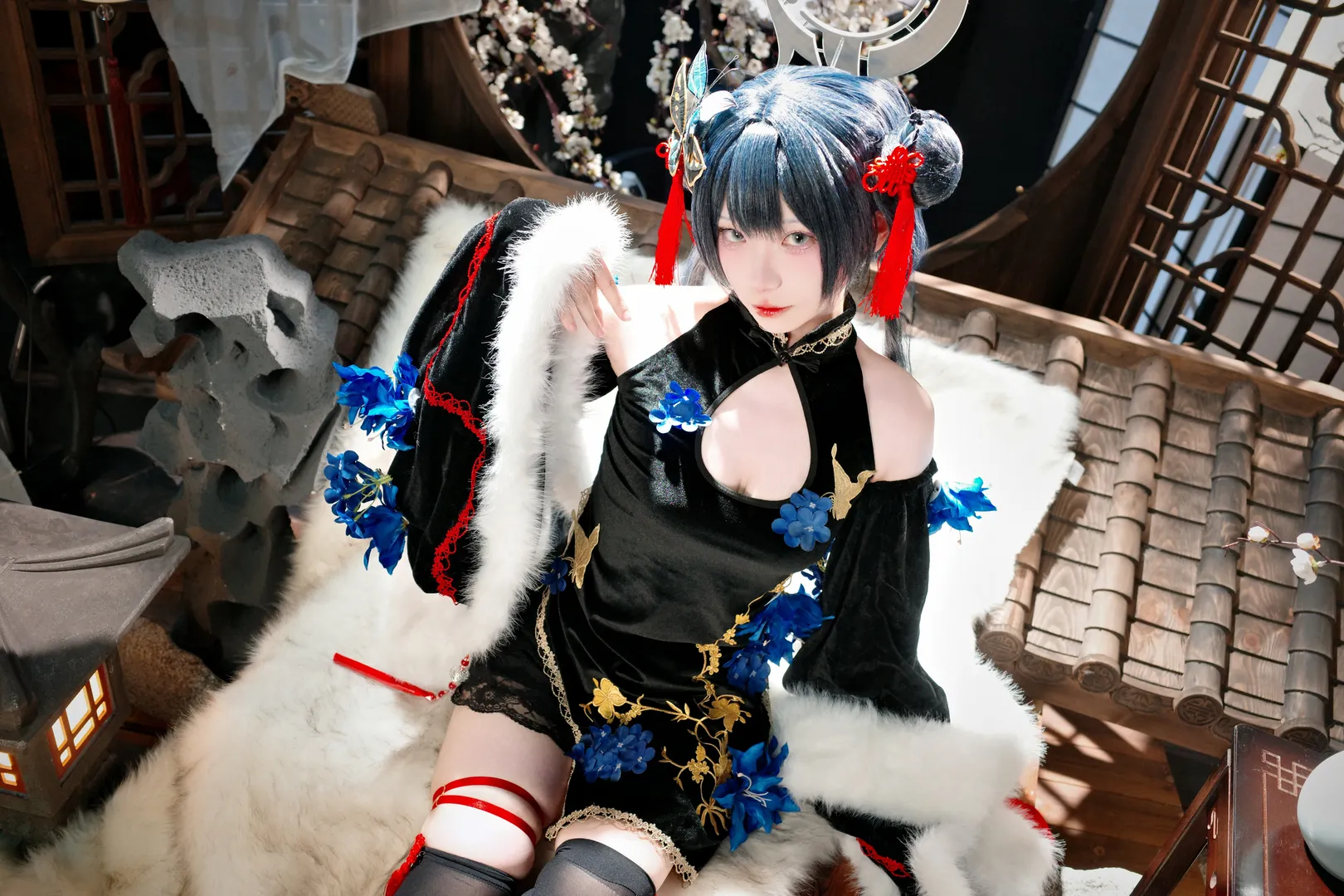 【妃咲cos】蔚藍檔案暗夜旗袍棚拍分享 - 第 4 張