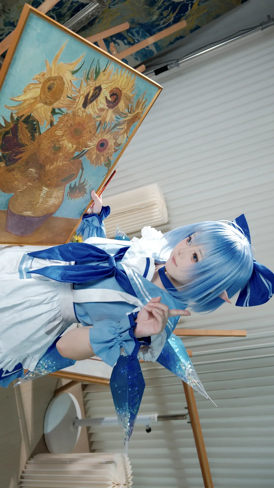 【琪露诺cos】东方project画室里的冰之妖精 - 第 1 张