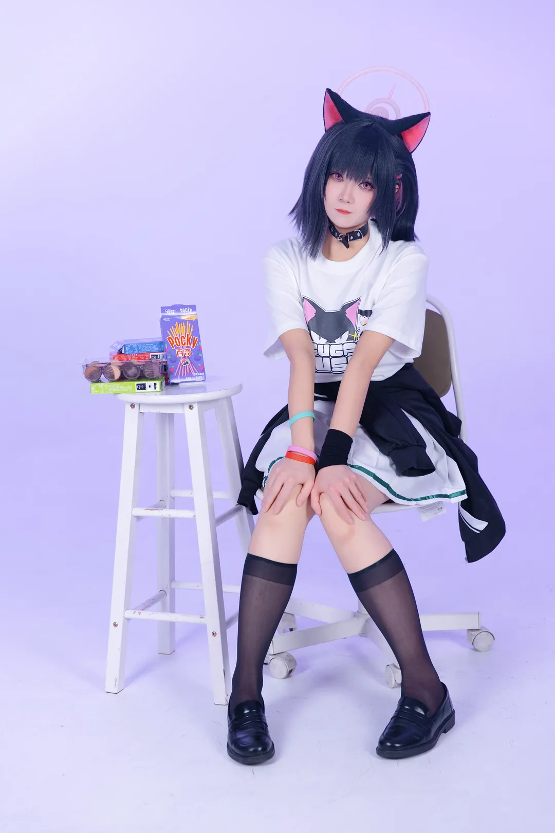 杏山和纱cos，蔚蓝档案主唱排练中的糖分补给 - 第 3 张