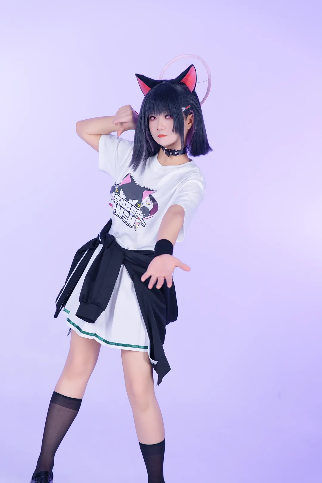 杏山和纱cos，蔚蓝档案主唱排练中的糖分补给 - 第 6 张
