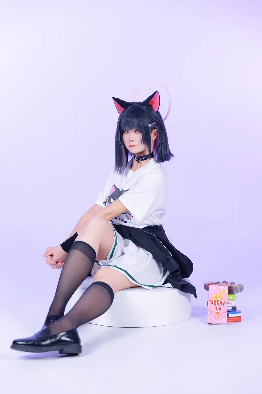 杏山和纱cos，蔚蓝档案主唱排练中的糖分补给 - 第 7 张