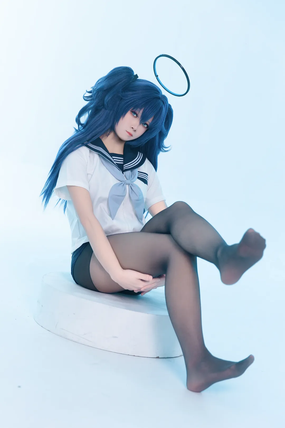 【早濑优香cos】蔚蓝档案的蓝发少女 - 第 3 张
