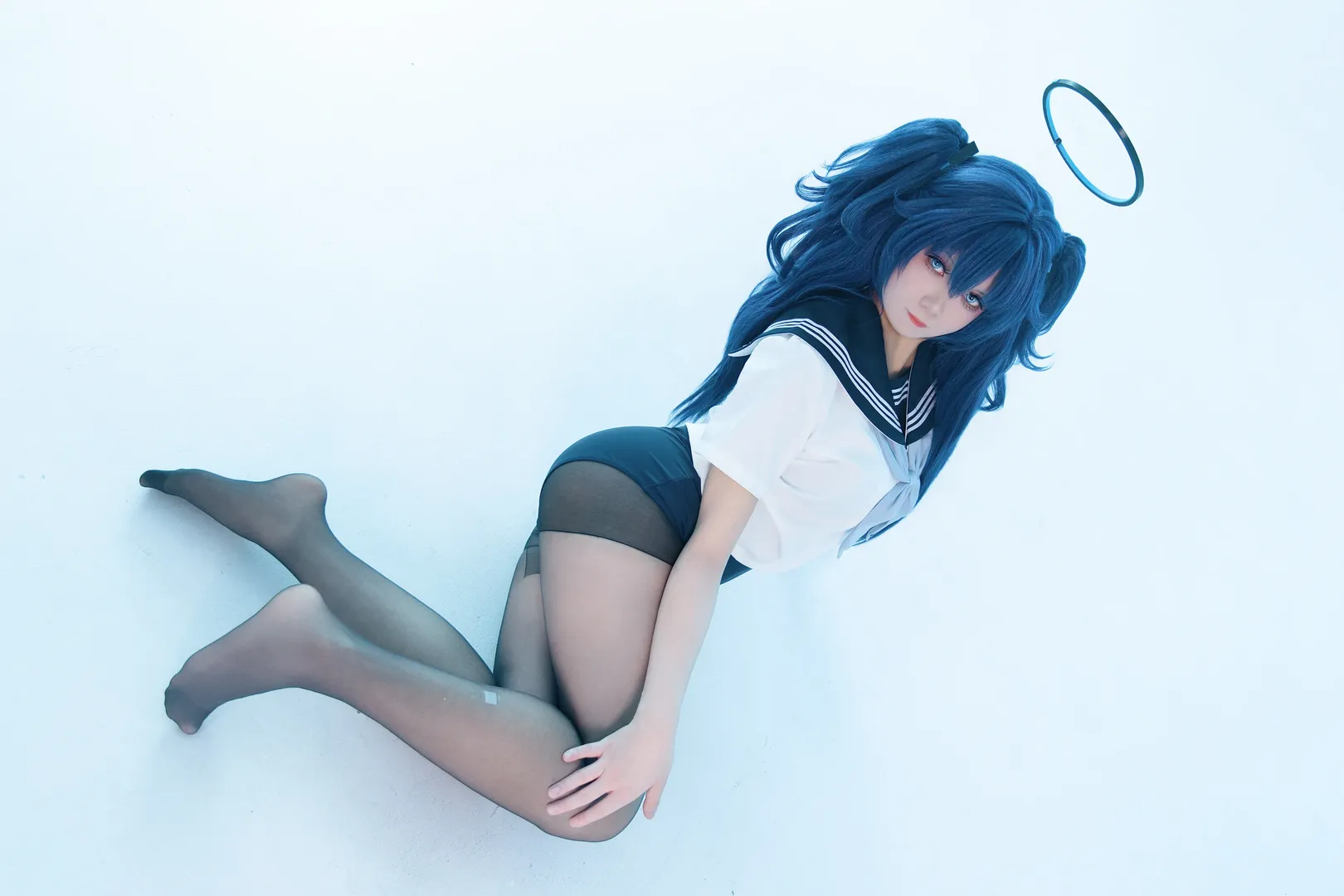 【早濑优香cos】蔚蓝档案的蓝发少女 - 第 4 张