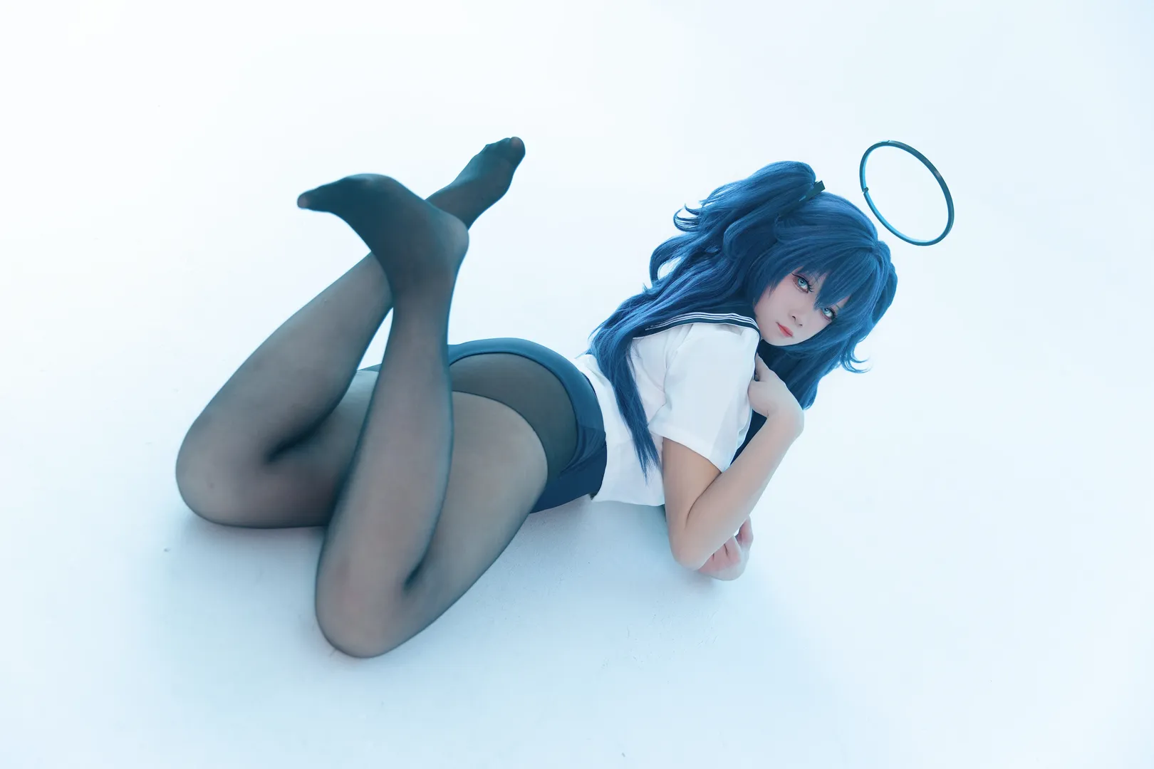 【早濑优香cos】蔚蓝档案的蓝发少女 - 第 5 张