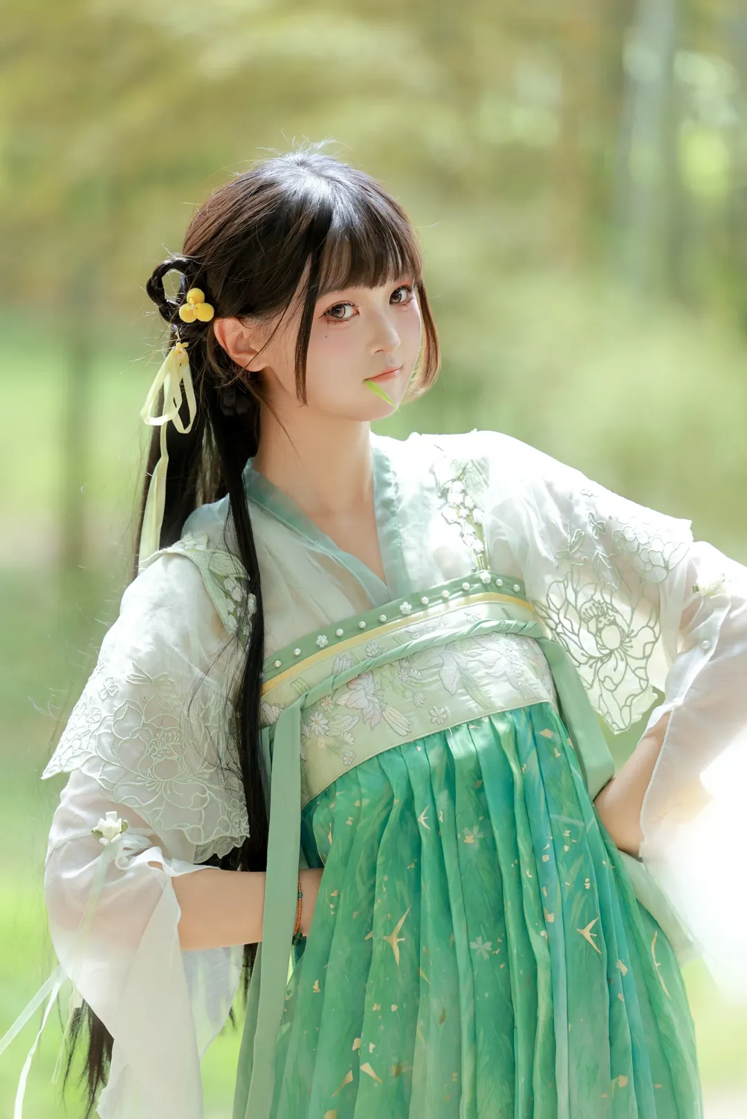 【林妙妙cos】古灵精怪小师妹，竹林里的第一次古风体验 - 第 5 张