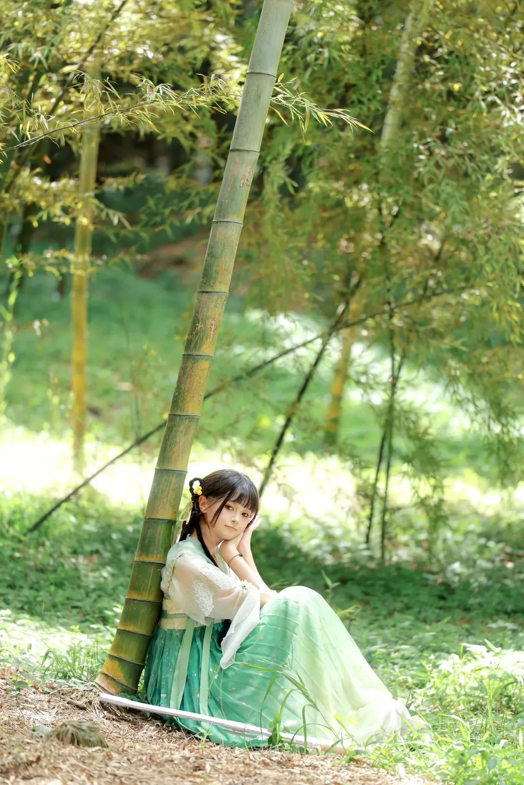 【林妙妙cos】古灵精怪小师妹，竹林里的第一次古风体验 - 第 9 张