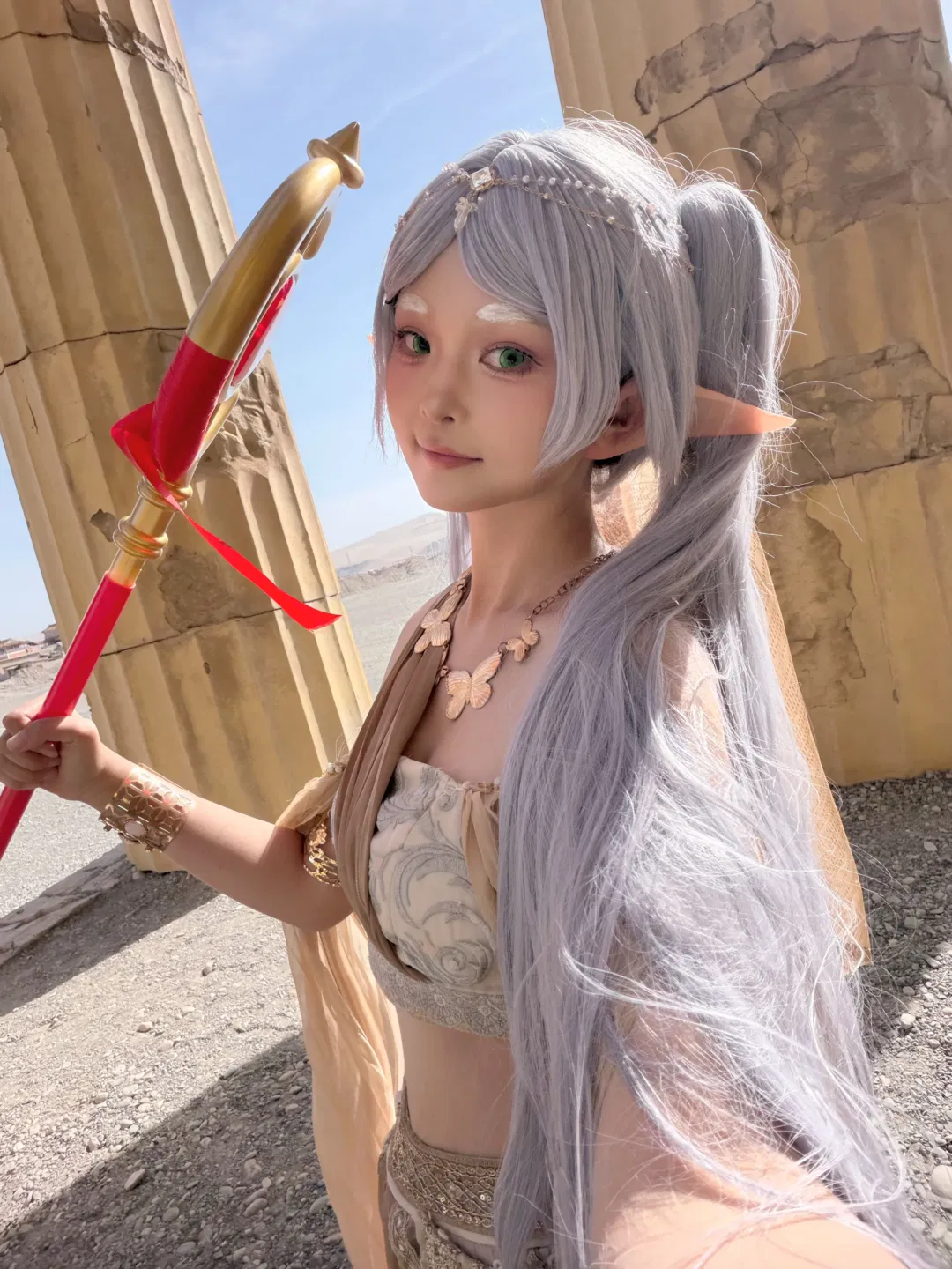 【芙莉莲cos】敦煌沙丘上的异域风情旅拍 - 第 1 张
