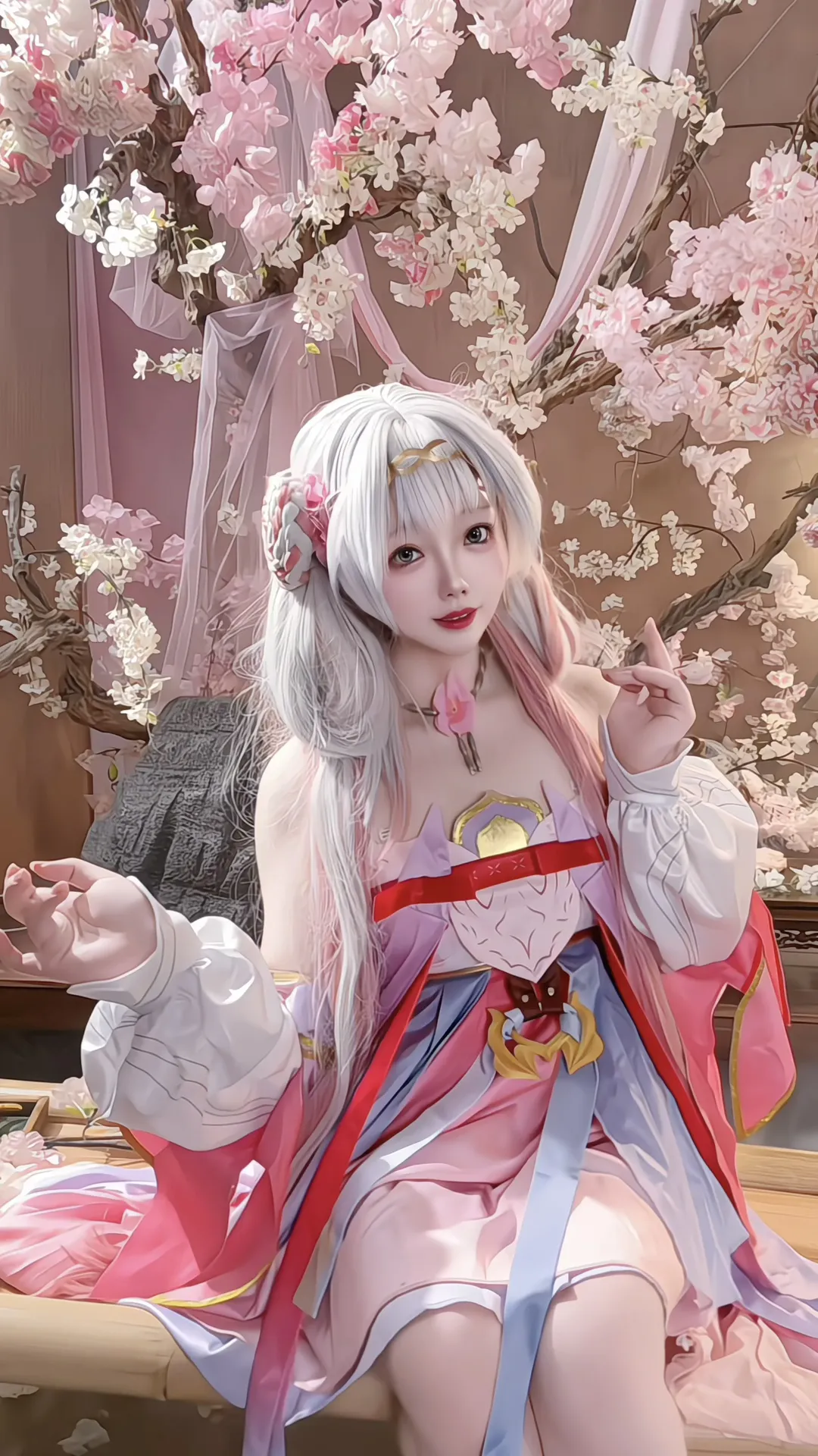 【今汐コスプレ】鳴潮 桃夭灼灼として糸を引き動かす - 4 枚目