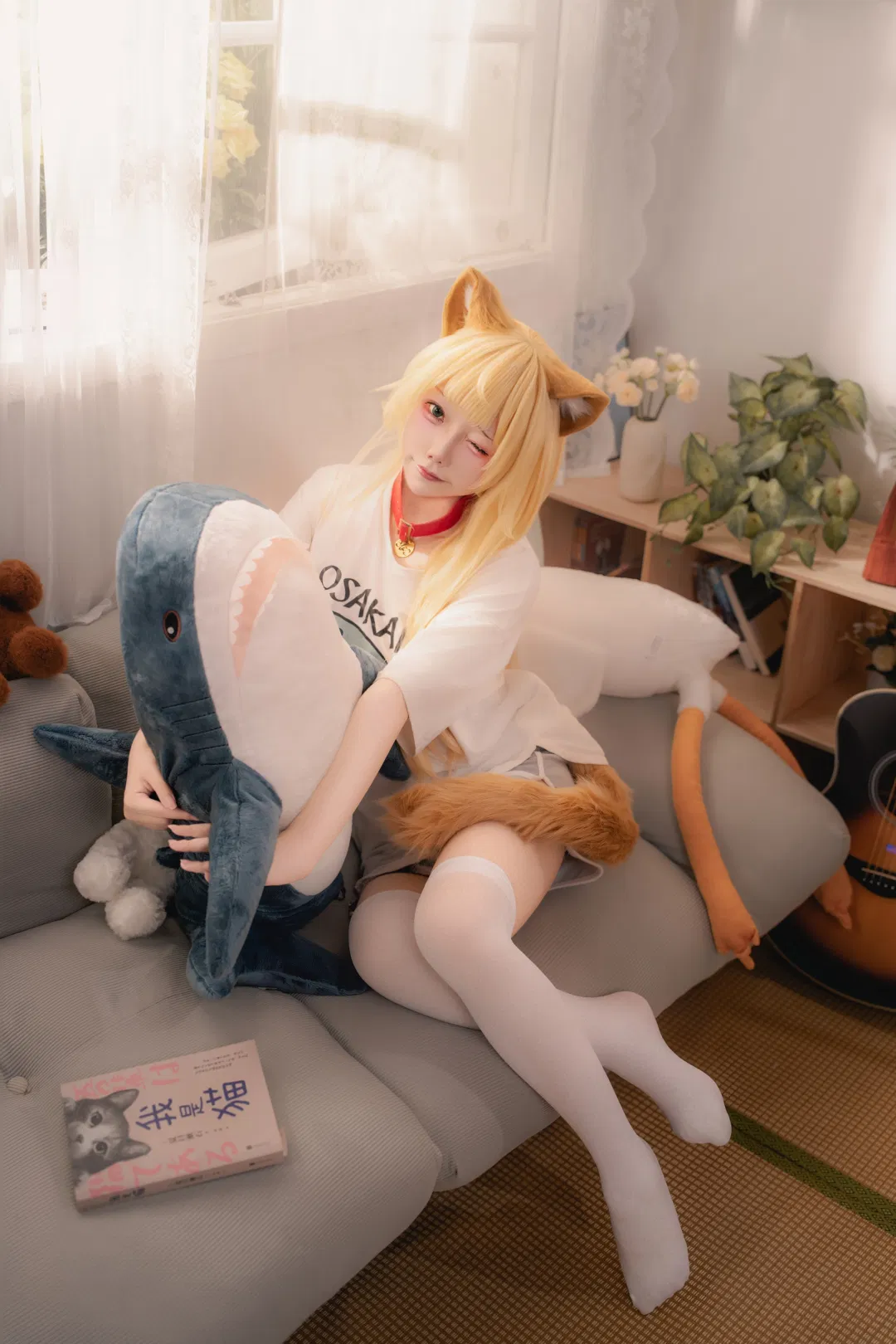 【黄豆粉cos】阳台看星星的居家猫娘 - 第 5 张