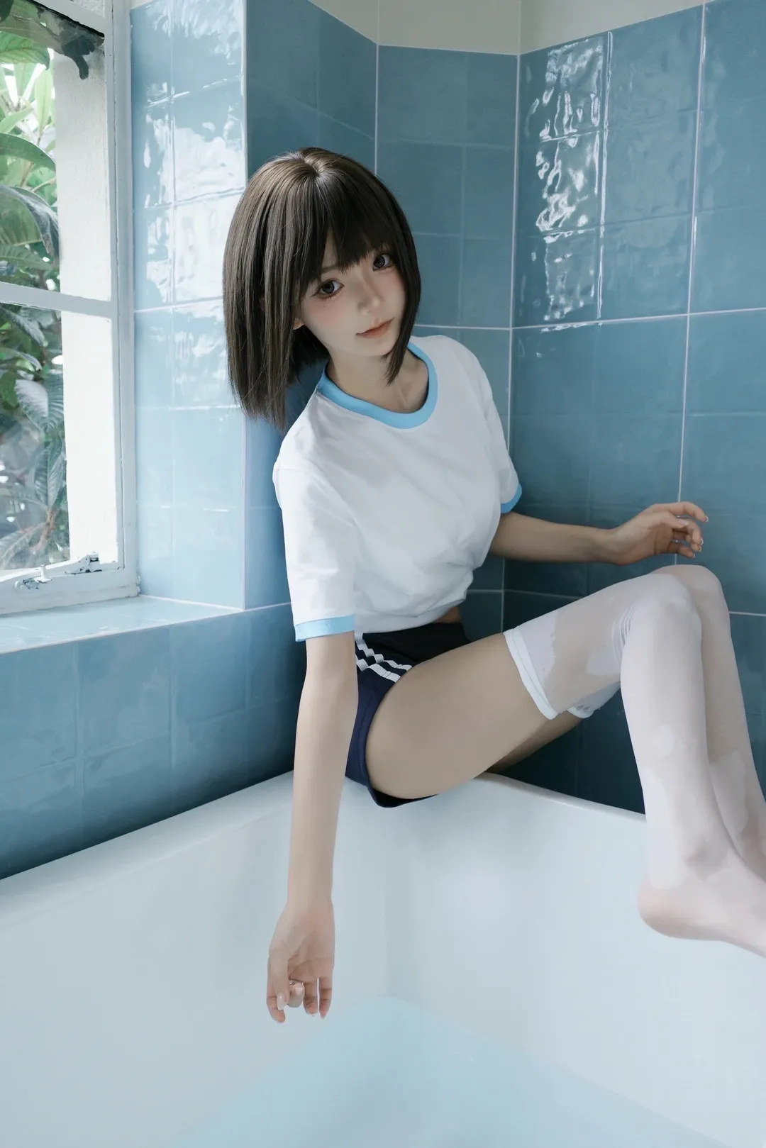 短发的夏日体操服，日系纯欲写真拍摄记录 - 第 6 张