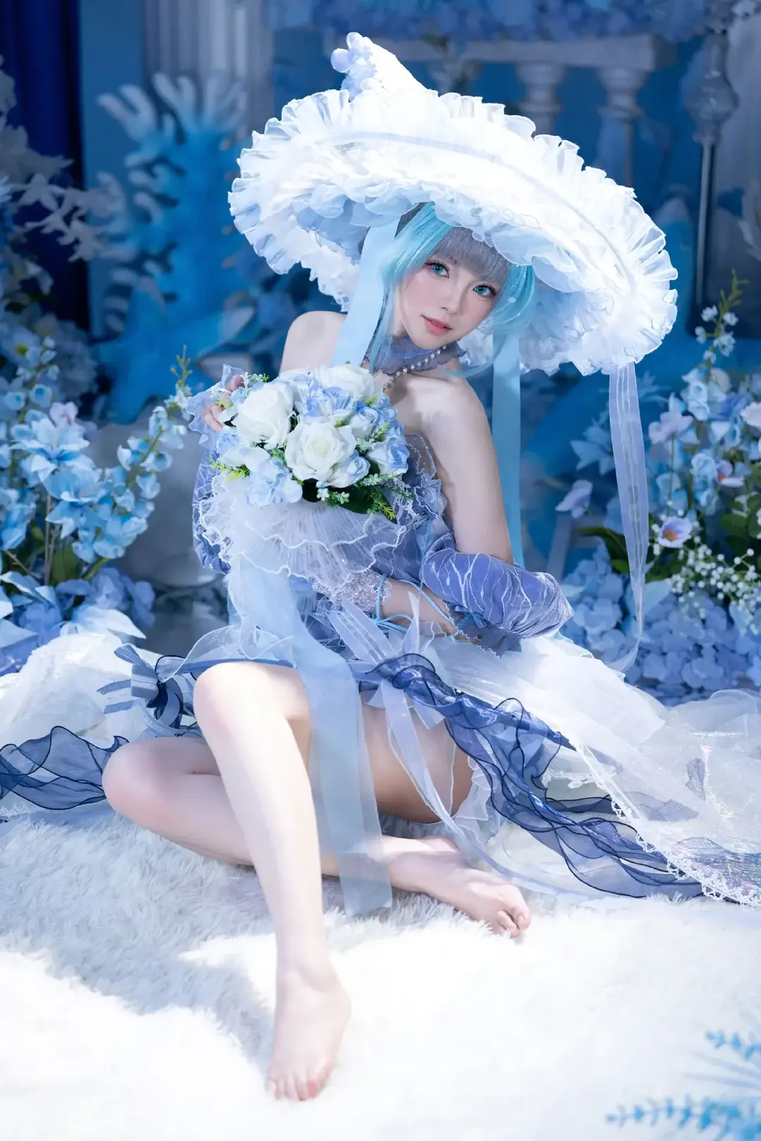 【柴郡cos】碧蓝航线里华丽优雅的大小姐，花园茶会风写真 - 第 2 张