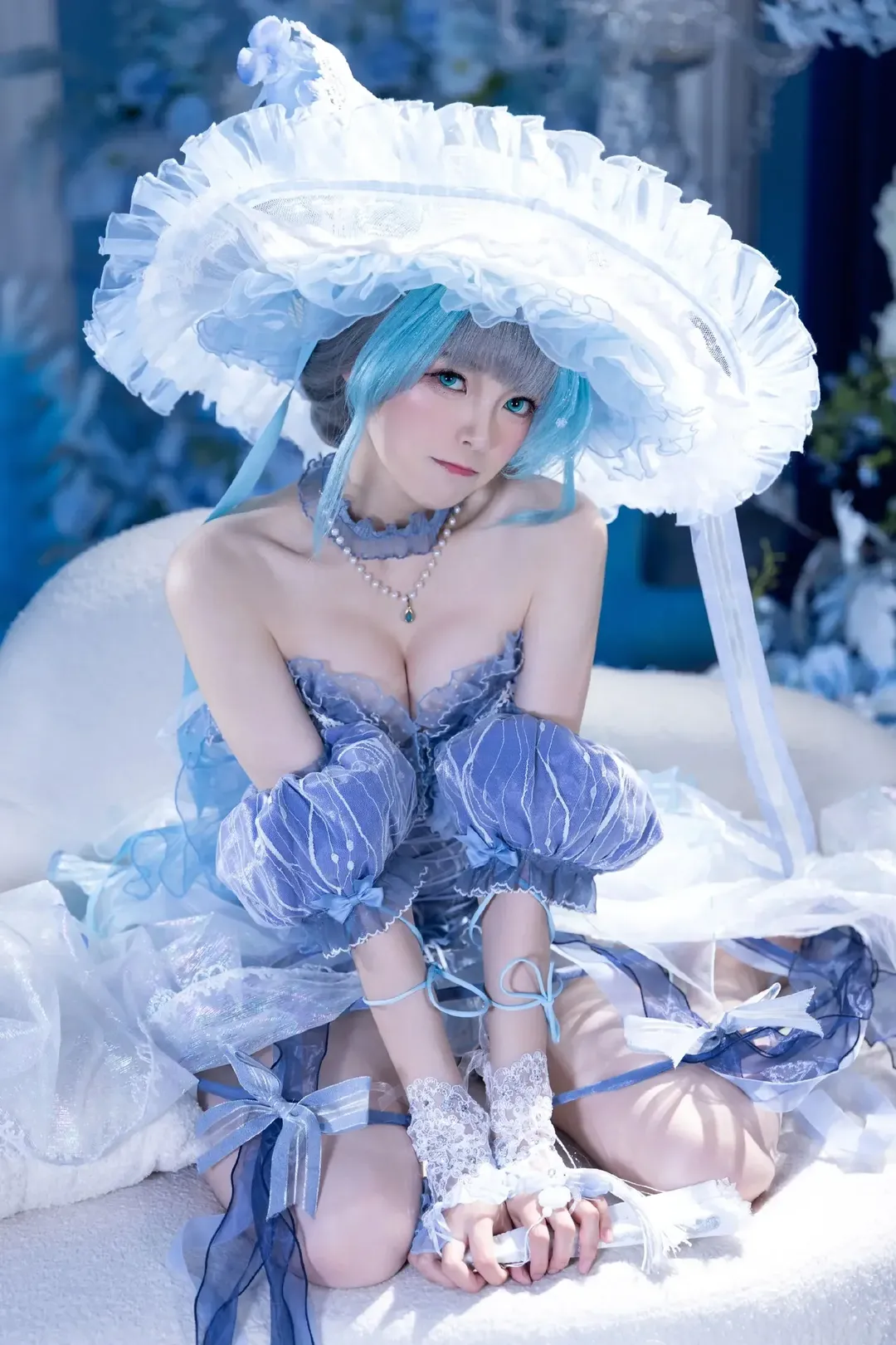 【柴郡cos】碧蓝航线里华丽优雅的大小姐，花园茶会风写真 - 第 3 张