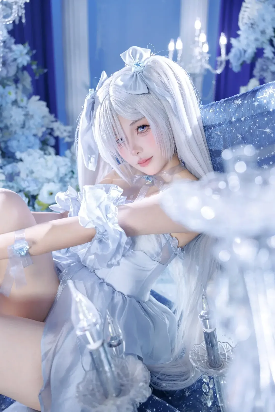 【灰姑娘cos】胜利女神：妮姬的唯美梦幻棚拍 - 第 1 张