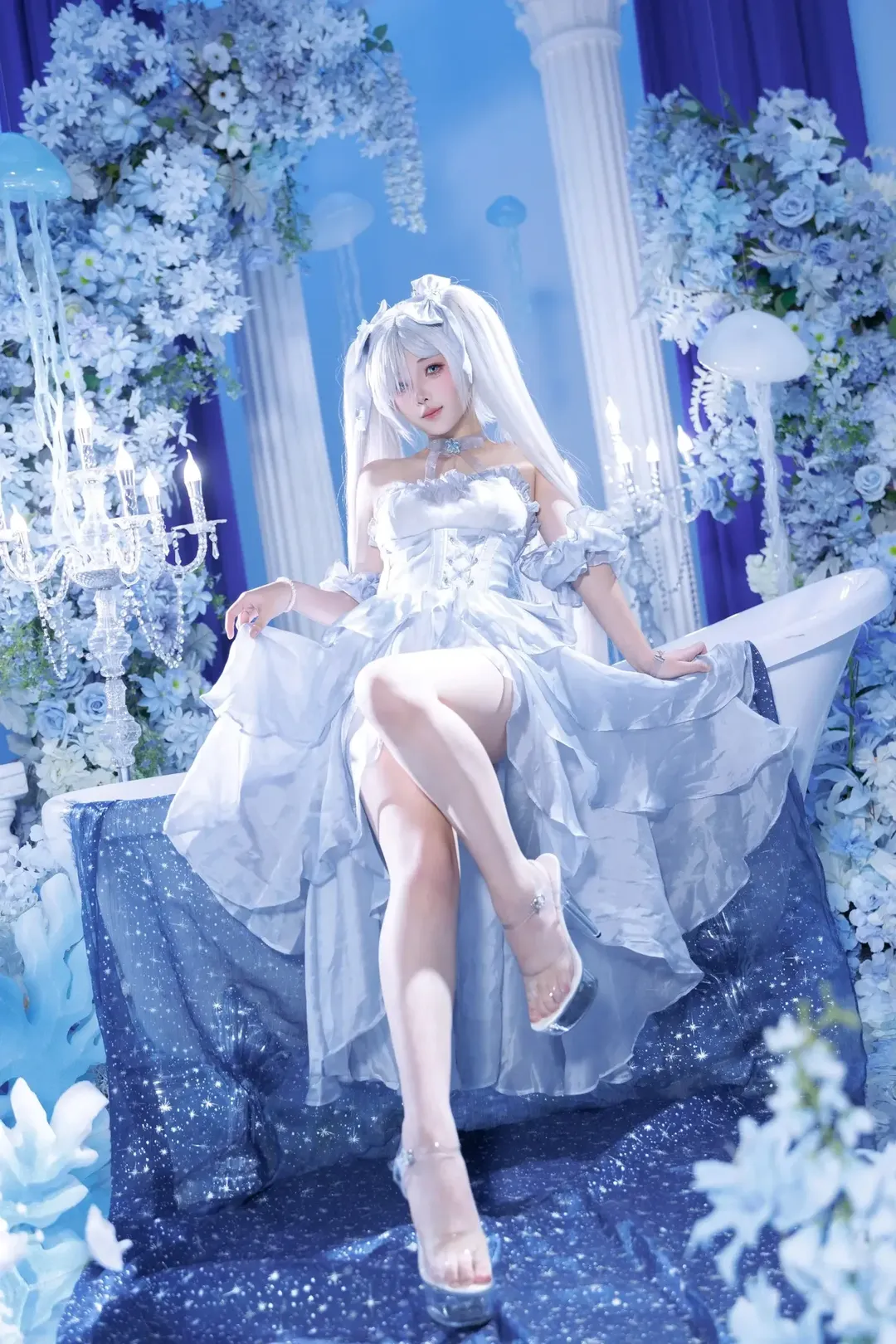 【灰姑娘cos】胜利女神：妮姬的唯美梦幻棚拍 - 第 4 张