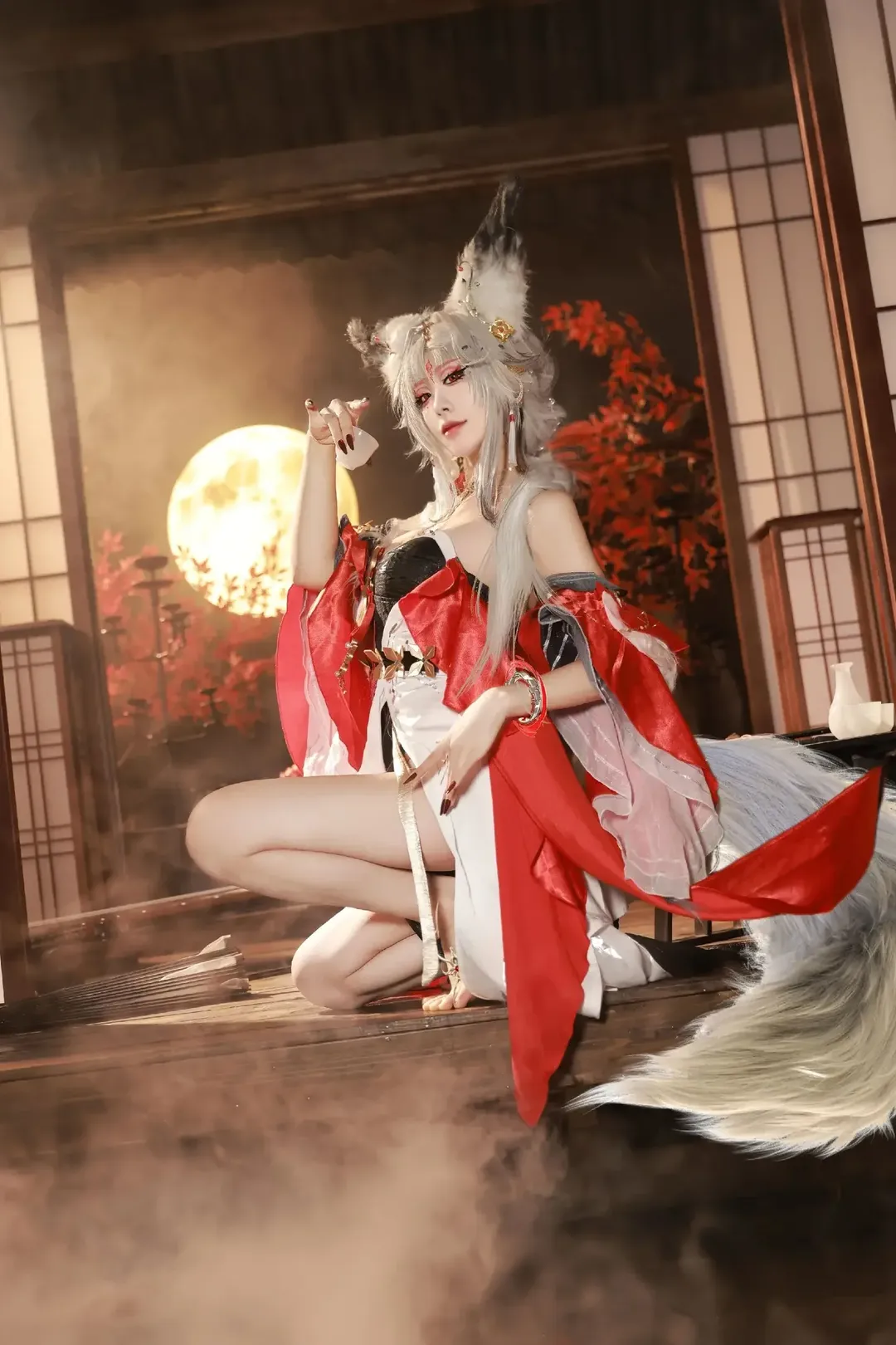 【心月狐cos】紅楓滿月下的狐妖魅影 - 第 3 張