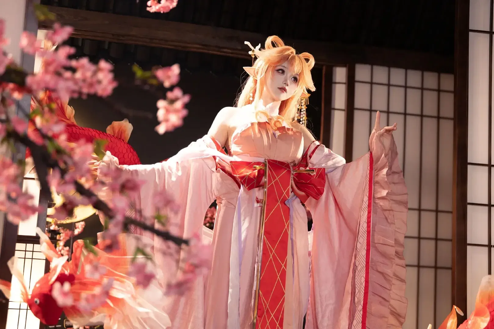 【羽生萌萌香cos】明日方舟和風櫻花與金魚的幻想 - 第 4 張