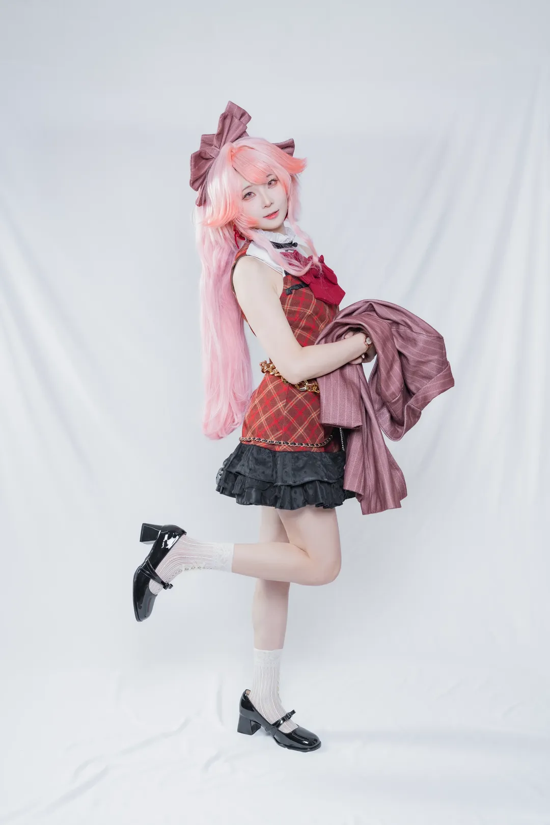 【萌萌香 遥cos】明日方舟 粉色长发下的灵动瞬间 - 第 5 张