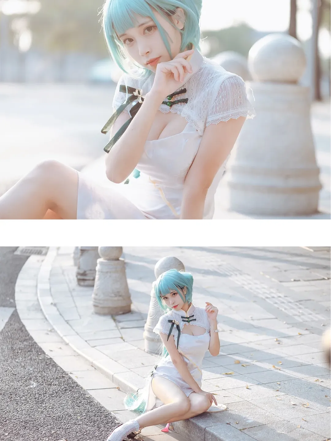 【初音未来cos】Vocaloid韶华旗袍的复古街拍 - 第 2 张