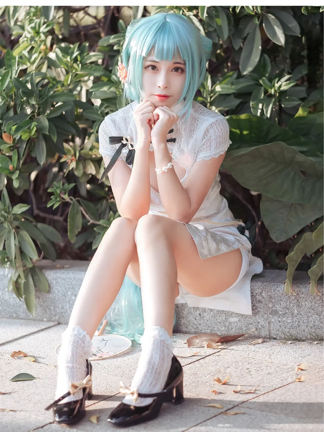 【初音未来cos】Vocaloid韶华旗袍的复古街拍 - 第 5 张