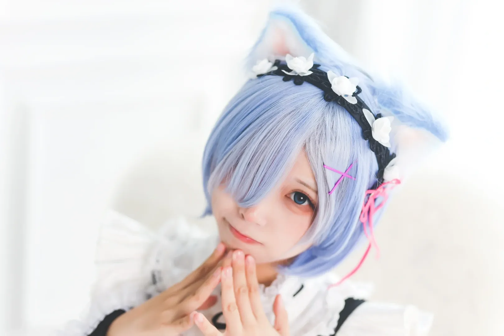 【蕾姆cos】从零开始的异世界生活，室内女仆装的白丝日常 - 第 3 张