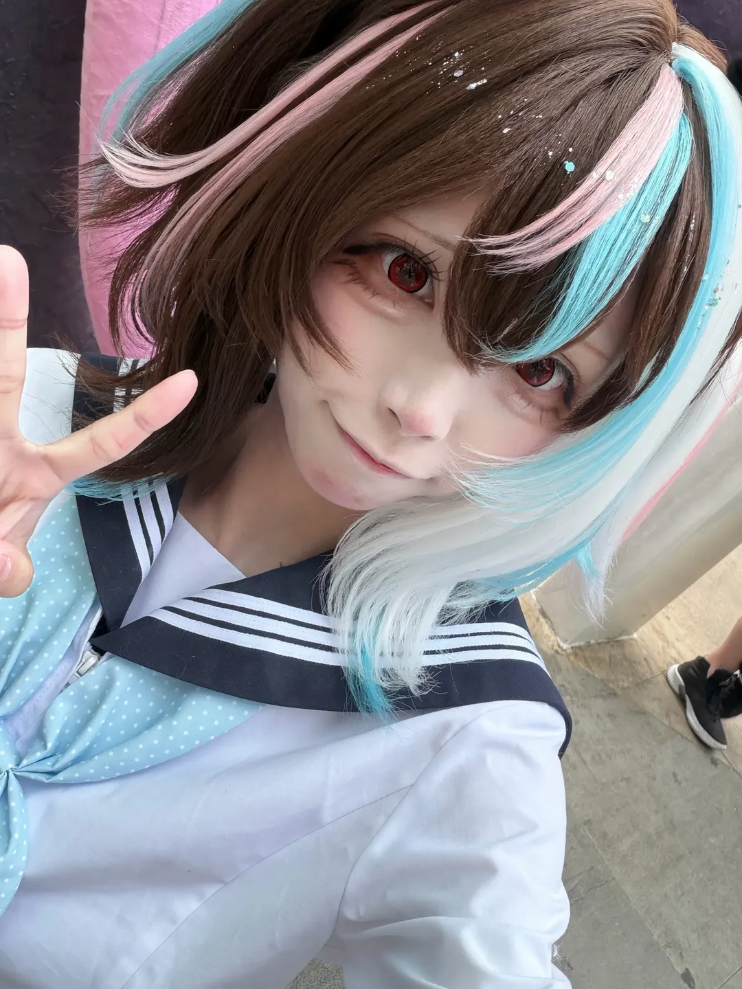 动星周末逛展水手服兽耳造型分享 - 第 2 张