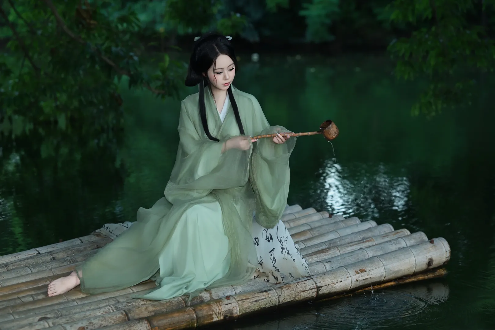 江南水乡古风人像拍摄 差点被这天气热化了 - 第 5 张
