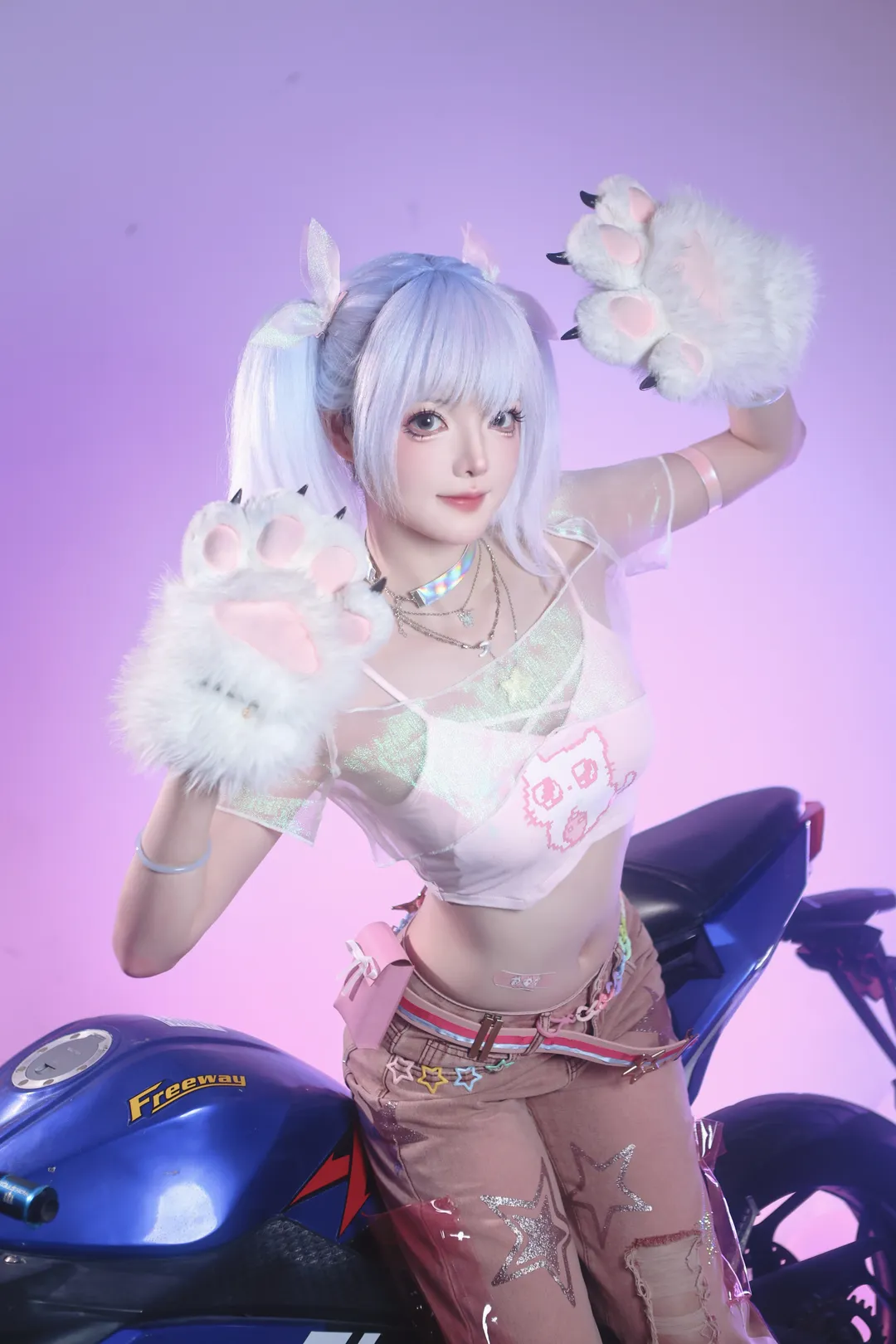 【沈妙cos】永劫无间谪星系列，街头机车风神还原 - 第 3 张
