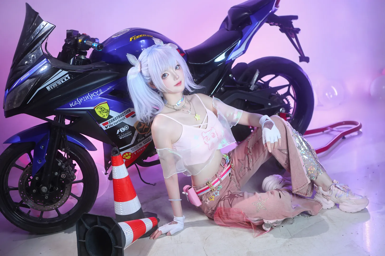 【沈妙cos】永劫无间谪星系列，街头机车风神还原 - 第 4 张