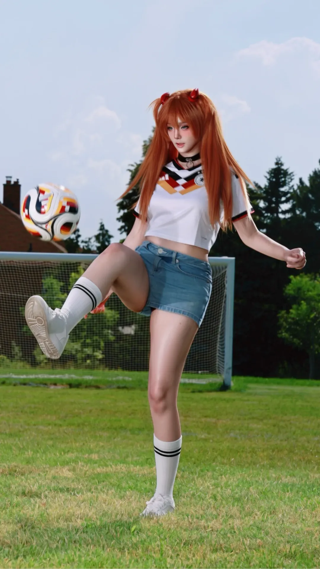 【明日香cos】德國戰車版明日香 備戰美加墨世界盃 - 第 4 張