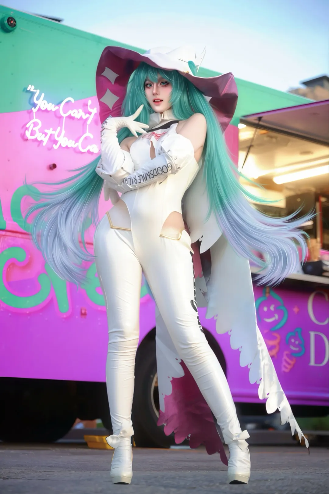 【初音未來cos】賽車初音2024同人產糧節，賽場上的風暴中心 - 第 1 張